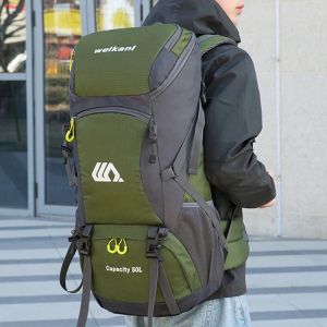 Сумки Lixada 50L Большие водонепроницаемые туристические сумки Нейлон Rucksack Outdoor Sport рюкзак с дождевым покрытием для кемпинга