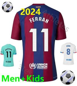 23 24 Barcelona M e s Isoccer Jersey Barca FC Ferran Lewandowski Lamine Yamal Camiseta De Futbol Auba Barca Joao Cangelo Futbol JOAO FELIX Barcelona Kitleri Erkekler Erkekler Erkekler