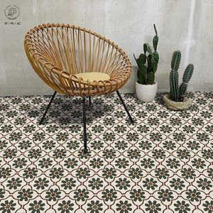 Party Decoration Retro Small Tile Stickers Waterproof Floor Renovation Kitchen Self-Adhesive Wall Balcony