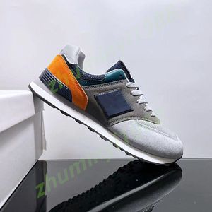 Designer Fashion Scarpe da ginnastica da uomo N574 Scarpe da corsa B574 UNC 574 Rich Paul 574S Leon Dore Bianco Navy Foglia di quercia Verde Giallo Arancione Sneakers da donna 36-45 Z41