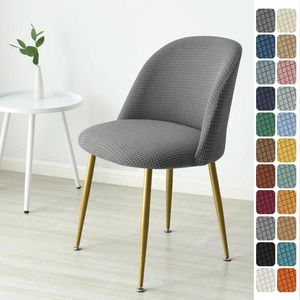 Fodere per sedie Fodera per becco d'anatra Poltrona in pile polare Fodera per trucco elastico in tinta unita nordico per cucina El Home Decor