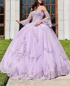 Вечерние платья Quinceanera 2024 бальное платье из тюля 15 Anos Пышное милое элегантное платье для выпускного вечера Vestidos Para Eventos Especiales