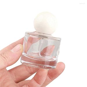 Garrafas de armazenamento recarregáveis perfumes garrafa cosmética atomizador fino portátil vazio recipiente de óleo essencial de vidro transparente