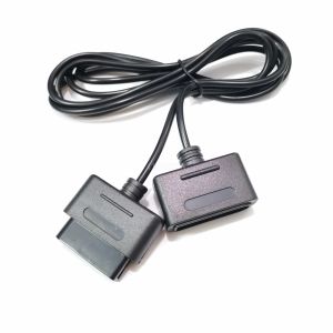 Kablar 20st högkvalitativt svart förlängningskabel för SNES Super Game Handle Gamepad Cable för Nintendo 16 -bitars styrenhet