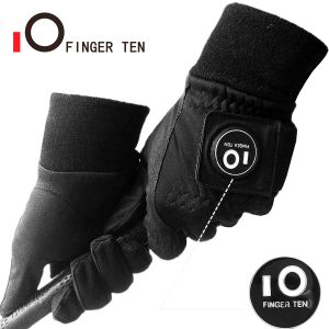 Gloves Men Warm Winter Golf Gloves with Ball Marker Windproof Waterproof Breathable Cold Weather Grip Glove Women Black Drop Shipping