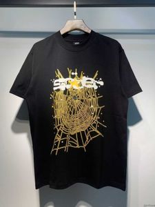 Young Thug Star w tym samym stylu SP5DER 555555 Różowa koszulka z krótkim rękawem High Street Ins Tshirt Tees