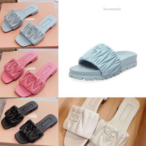 2024 New Womens Slippers Designer Sandal Fashion Slide Shoe for Woman Slipper Leather Rubber Flat Sandale Summer Beach Shoes Loafer Yellow Bottom Sliders