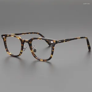 Sunglasses Frames Men's Frame Glasses Acetate Retro Japan Round Men Prescription Eyeglasses Women Myopia 7285 Reading