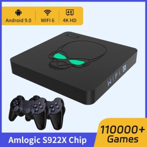 Konsoler Amlogic S922X Beelink GT King WiFi 6 Retro Videospelkonsol för PSP/PS1/SS/DC/N64/MAME 110000+Retro -spel Tre system i ett