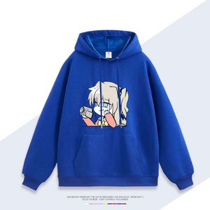 Yiban Youyu Linasi Hoodie Sweatshirt Män och kvinnor Charlotte Animation Anime kläder