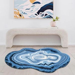 Badmattor kreativa mattor med oregelbundna former i vardagsrummet sovrum garderob vatten absorbering och anti glidgolvmatta tvättad kudde