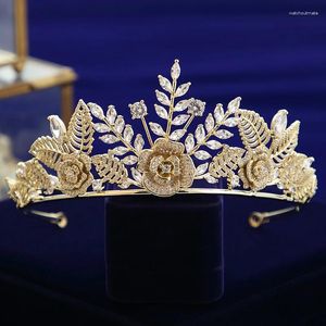 Hair Clips Princess Crystal Zircon Wedding Crown Headpieces Bridal Tiara Headbands Accessories Brides Evening Jewelry
