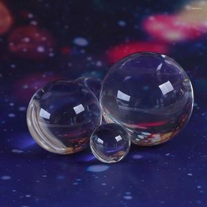 装飾的な置物2/3/3/4/5cmポグラフィクリスタルラウンドシードビーズFeng Shui Clear Color Color Magic Natural Glass Balls for Home Wedding Decorator