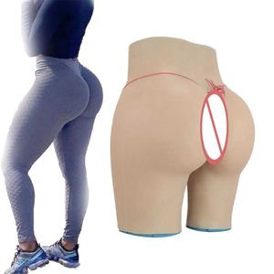 Breast Pad Silicone Fake Butt Pants Buttock Butt Shaper Control Shorts Thick Hip Enhancement for Women Fake Hips 240330