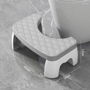 Tappetini da bagno 1 pz Sgabello tozzo per WC Sedile antiscivolo rimovibile Accessori da bagno per adulti domestici portatili