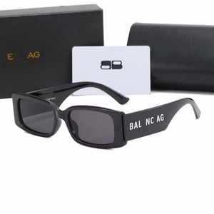 Óculos de sol de marca de luxo de alta qualidade óculos pretos mulheres retângulo UV400 lente unissex óculos de sol homens óculos mulheres vidro de sol com caixa designer óculos de sol