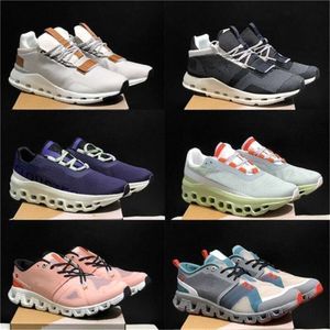 Högkvalitativa designerskor kvinnor Cloudmon CloudSster Sneakers från White Pearl Pink och Federer Workout och Cross Mon Cloudstster Desi