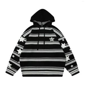 Herren Hoodies Sweatshirts Vayrich Star Jacquard Hoodie Pullover Paar Streetwear Hip Hop Uni College Casual Oberbekleidung Strickwaren Mantel Dro Ot0Ox