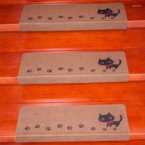 Carpets Self-adhesive Stairs Carpet Set For Kids Stair Stepping Mat Runner Rug Safety DIY Cut 2 PCs 3 5PCs