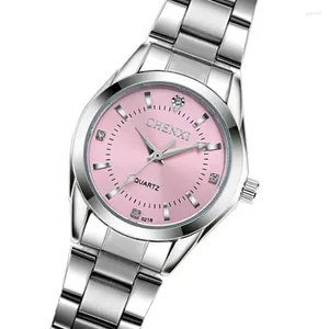 Armbanduhren Top-Markenuhr Luxus-Damen-Freizeituhren Wasserdichte Damenmode-Kleid-Strass-Armbanduhr