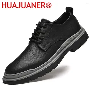 Sapatos casuais primavera outono para homens confortáveis caminhadas couro confortável elegante de alta qualidade caminhada escolar masculina