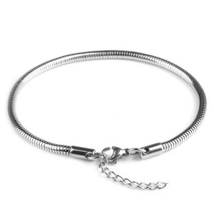 Цепочка Высококачественный браслет-цепочка из нержавеющей стали подходит для женщин, новый тренд, простой браслет, подходящий для мужских очаровательных ювелирных подарков Q240401
