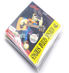 10 pakiet Alice A206P024 Acoustic Guitar Strings G3RD Black Ballelend Pojedynczy fosfor Bronze Stop z raną Stop