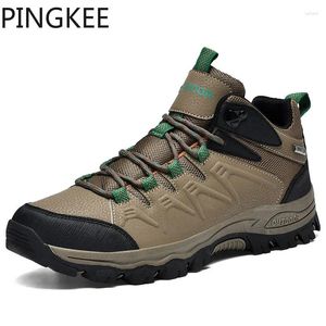 Casual Shoes PINGKEE Midsole Absorbs Cushioned Traction Breathability Durability Lace Up Closure Light Hikes Outdoor Sneakers Men