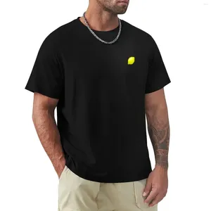 Мужские поло, минималистичные лимонные футболки, топы, эстетичная одежда, комплект мужских футболок