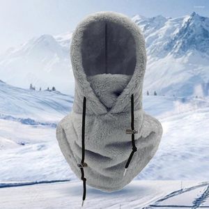 Blankets Winter Hood Face Cover With Adjustable Drawstring Skiing Baraclava Hat Windproof Breathable For Women Men Blanket