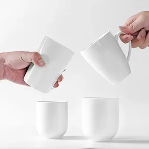 Tazze da caffè in bianco personalizzate per porcellana patinata Oz all'ingrosso con manico semplice tazza da 11 Oz sublimazione 15
