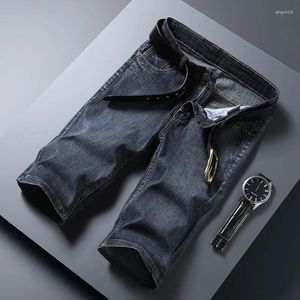 Men's Jeans Summer Thin Men Denim Short Casual Cool Dropship Fashion Pants Elastic Slim Daily High Quality Trousers