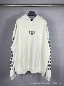 Designer 23SS Correct Edition B Home Paris BB Embroidered Weight 450 Personalized Casual Loose Men's and Women's Hooded Long sleeved Sweater KL6R