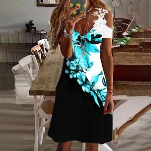 women clothing designer clothing women summer dresses Midi Dresses Sleeveless Floral Casual Mid-Calf A Line Sashes S-3XL dress designer Abiti da Sera luxury dress