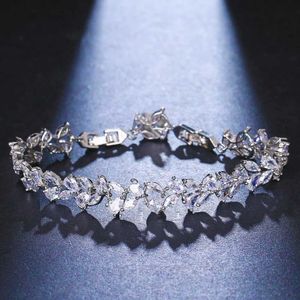 سلسلة ekopdee الكلاسيكية أنيقة سوار الزركون نساء سحر الزركونيا cubic zirconia bracelet womens wedding gifts 2021 Q240401