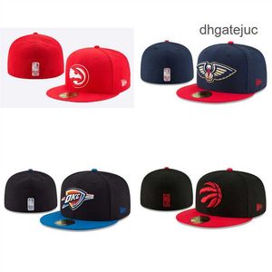 NNGG NEW designer Mens Fashion basketball team Classic Fitted Color Flat Peak Full Size Closed Caps Baseball Sports Fitted Hats In Size 7 Size 8 basketball team S