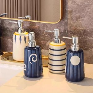 Дозатор для жидкого мыла в японском стиле, туалет, керамическая бутылка для лосьона, El, ванная комната, ручной бытовой пресс, шампунь