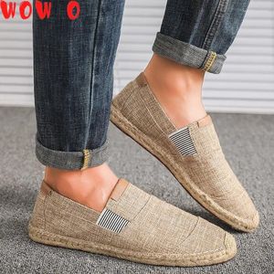 Casual Schuhe Herren Männlich Atmungsaktive Leinwand Männer Chinesische Mode 2024 Weiche Slip Auf Espadrilles Für Faulenzer Fahren Shoes69