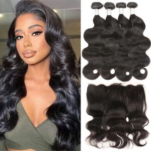 28 Wigs Sedittyhair 30Inch Body Wave With 13X4 3 4 Brazilian Bundles Pre Plucked Frontal Lace Natural Hair 389 89 2