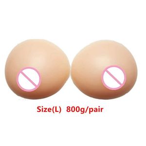 Breast Pad Self-adhesive Artificial Boobs 800g/pair Silicone Breast Forms Fake Tits Enhancer Silicone Drag Queen Shemale Boobs C Cup 240330