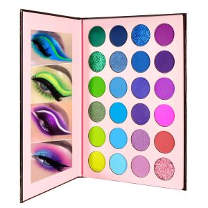 Shadow Pigment for Eyes Green red Eyeshadow Pallette Matte Bright Glitter of Shadows Shimmer Eye Makeup Pallet Large,Girl Beauty