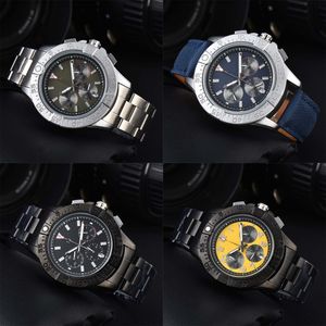 Sapphire 41mm moda relógios homens designer relógio luminoso elegante casual preto marrom amarelo montre homme relógio de pulso à prova d'água esporte lazer xb023