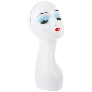 Decorative Plates Mannequin Head Stand Styling Display Holder Hat Support Wigs Accessories Shelf