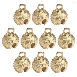 Party Supplies 10 Pcs Small Brass Bell Decorative Bells Tiny For Crafts Ornament Unique Vintage Rustic