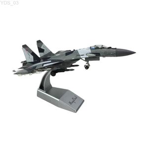 Modello di aereo Scala 1/100 Russo SU-35 Fighter Pressofuso in lega Modello di aereo Aereo per tavolo Home Desktop Decorazione per ufficio YQ240401