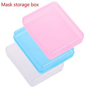 1pc Portable Mask Case Household Moisture-proof Mask Box Go Out Dustproof Storage Mask Container Organizer Holder