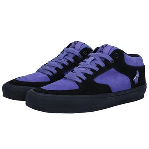 Joiints Purple Skateboarding Shoes for Men Athletic Sneaker Mid Top Anti-slip Casual Soft Leather Lace-up Breathable Tennis 240321