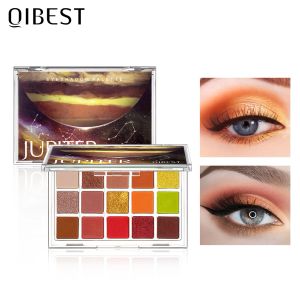 Shadow QIBEST Planet Eyeshadow Palette 15 Colors Matte Shimmer Pigment Eye Shadow Shiny Glitter Eye Makeup Pallete Cosmetics Powder