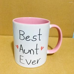Mugs Aunt Ever Coffee Mug 350ml High Quality Ceramic Creative Tea Cup Home Morining Milk Christams Gift