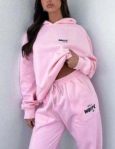 Mulheres Tracksuits Hoodies Calças Pulôver Outfit Moletons Outono Manga Longa Mulheres Sportswear para Esposa Mãe Jovem